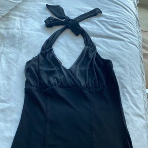 White House black-market black halter top Xsmall